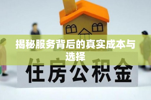 叙永揭秘服务背后的真实成本与选择