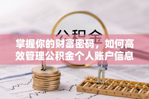 叙永掌握你的财富密码，如何高效管理公积金个人账户信息