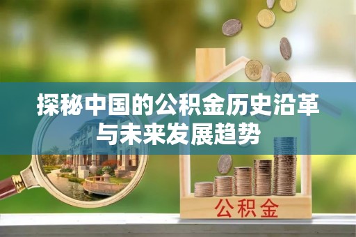 叙永探秘中国的公积金历史沿革与未来发展趋势