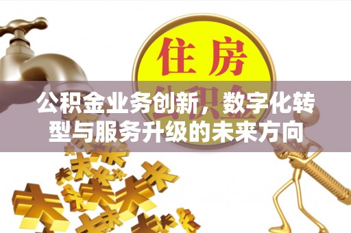 叙永公积金业务创新，数字化转型与服务升级的未来方向