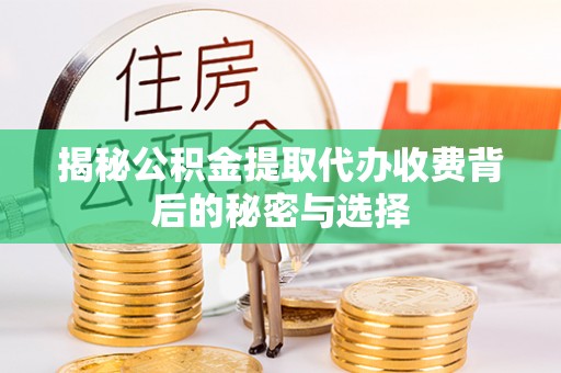 叙永揭秘公积金提取代办收费背后的秘密与选择