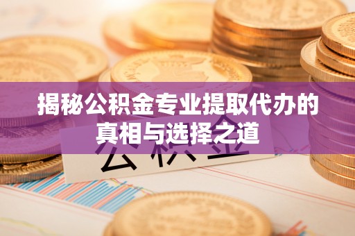 叙永揭秘公积金专业提取代办的真相与选择之道