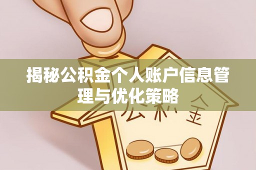 叙永揭秘公积金个人账户信息管理与优化策略