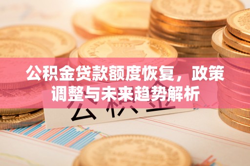叙永公积金贷款额度恢复，政策调整与未来趋势解析