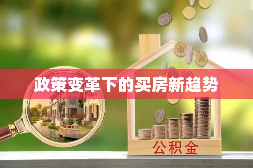 叙永政策变革下的买房新趋势