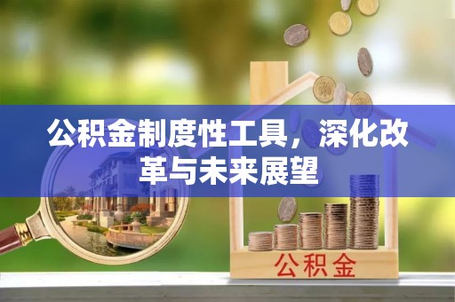 叙永公积金制度性工具，深化改革与未来展望