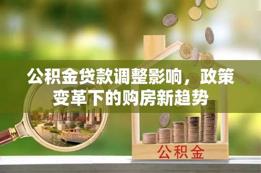 叙永公积金贷款调整影响，政策变革下的购房新趋势