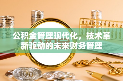 叙永公积金管理现代化，技术革新驱动的未来财务管理